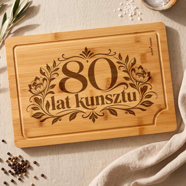 Deska Do Krojenia Dla 80 Latki Prezent Na 80 Urodziny Dla Kobiety: Szlachetny Jubileusz Smaku