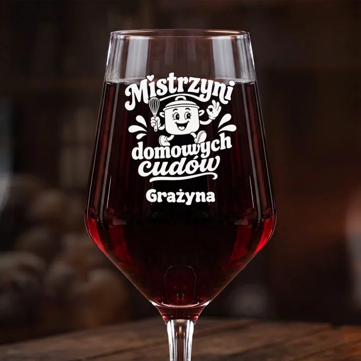 Mega Kieliszek Do Wina z Grawerem Dla Babci Prezent Na Dzień Babci Dla Kobiety: Mistrzyni Domowych Cudów Mega Kieliszek Do Wina z Grawerem Dla Babci Prezent Na Dzień Babci Dla Kobiety: Mistrzyni Domowych Cudów