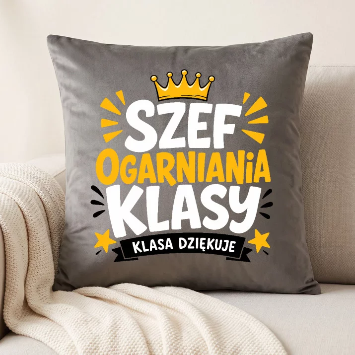 Poduszka Dekoracyjna Dla Wychowawcy Prezent Na Dzień Nauczyciela Dla Mężczyzny: Szef Ogarniania Klasy Poduszka Dekoracyjna Dla Wychowawcy Prezent Na Dzień Nauczyciela Dla Mężczyzny: Szef Ogarniania Klasy
