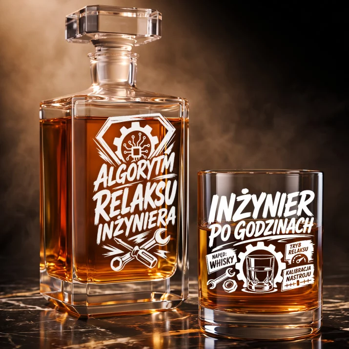 Zestaw Do Whisky Dla Inżyniera Prezent Dla Mężczyzny: Algorytm Relaksu Inżyniera
