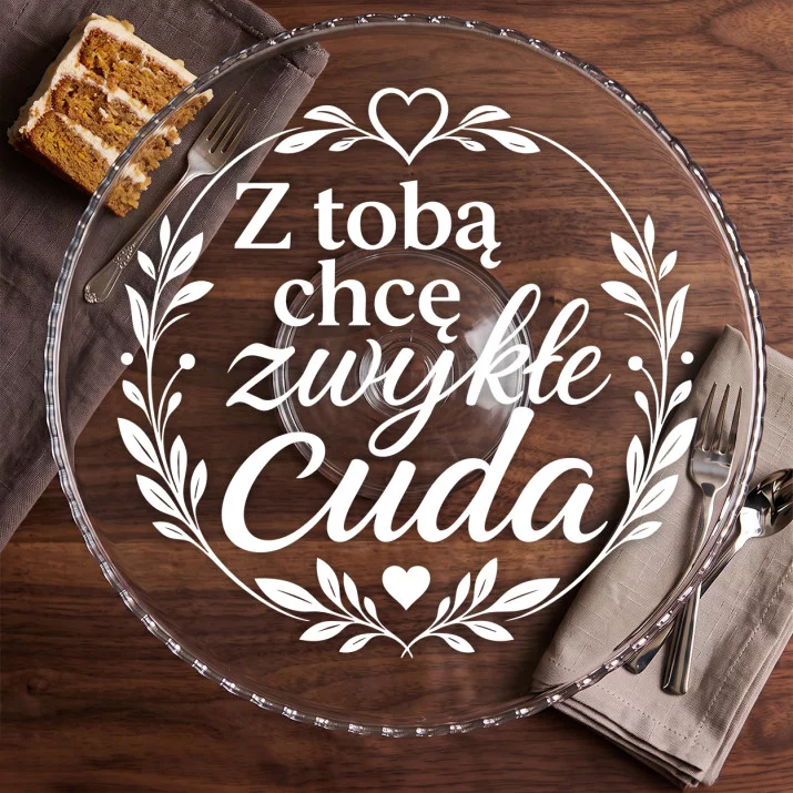 Patera Na Ciasto Dla Niej Prezent Na Walentynki Dla Kobiety: Codzienne Cuda Patera Na Ciasto Dla Niej Prezent Na Walentynki Dla Kobiety: Codzienne Cuda