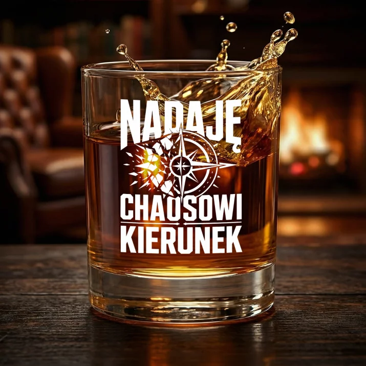 Szklanka Do Whisky Dla Terapeuty Prezent Dla Mężczyzny: Nadaję Chaosowi Kierunek Szklanka Do Whisky Dla Terapeuty Prezent Dla Mężczyzny: Nadaję Chaosowi Kierunek