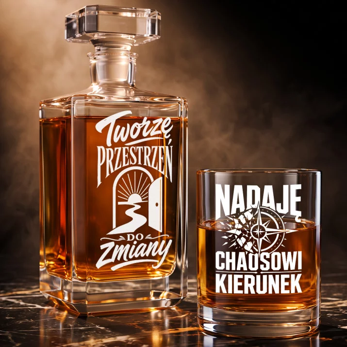 Zestaw Do Whisky Dla Terapeuty Prezent Dla Mężczyzny: Manifest Zmiany Zestaw Do Whisky Dla Terapeuty Prezent Dla Mężczyzny: Manifest Zmiany