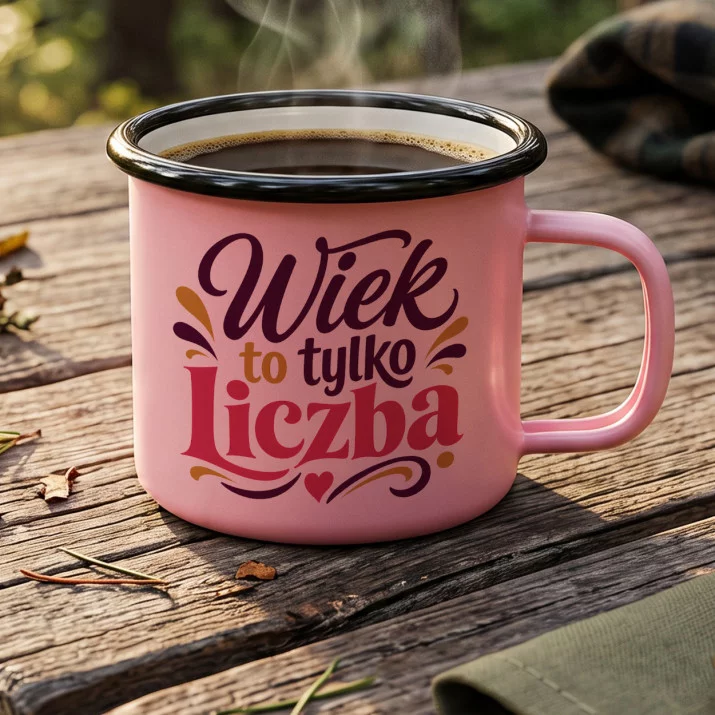 Kubek Emaliowany Na 75 Urodziny Prezent Dla 75 Latki Kobiety: Elegancki Dowcip