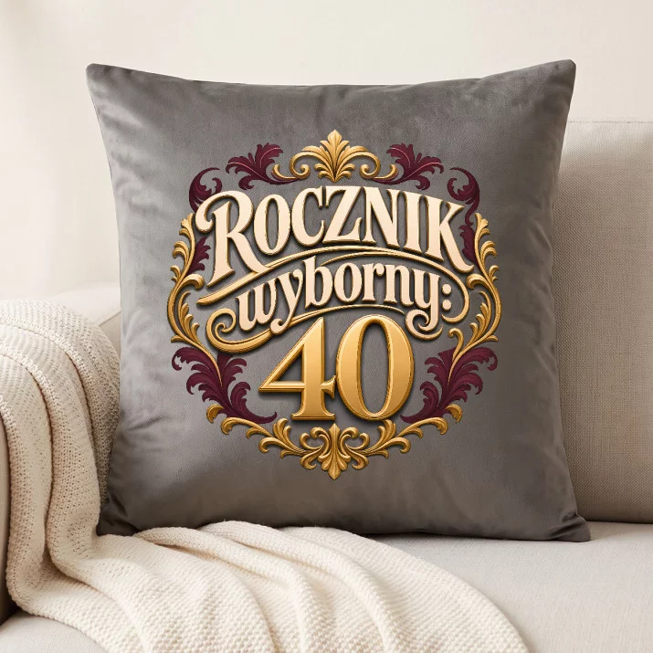 Poduszka Dekoracyjna Na 40 Prezent Na 40 Urodziny Dla Kobiety: Rocznik Wyborny, 40 Poduszka Dekoracyjna Na 40 Prezent Na 40 Urodziny Dla Kobiety: Rocznik Wyborny, 40