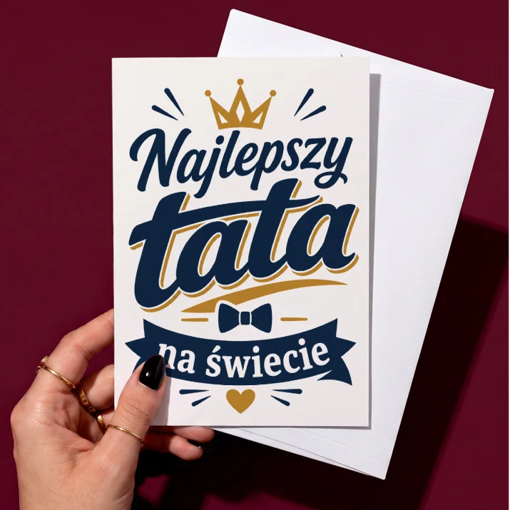 Kartka z Życzeniami Dla Taty Na Dzień Ojca Dla Mężczyzny: Elegancki Hołd Dla Taty Kartka z Życzeniami Dla Taty Na Dzień Ojca Dla Mężczyzny: Elegancki Hołd Dla Taty