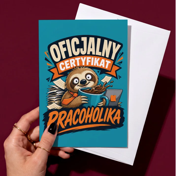 Kartka z Życzeniami Dla Pracoholika Dla Mężczyzny: Duma Pracoholika Kartka z Życzeniami Dla Pracoholika Dla Mężczyzny: Duma Pracoholika
