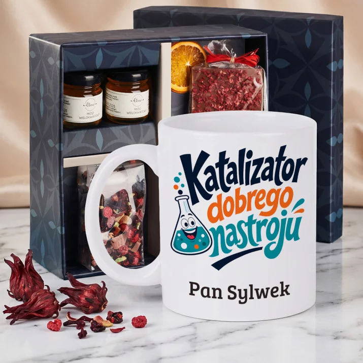 Zestaw Prezenowy z Kubkiem Dla Nauczyciela Chemii Na Dzień Nauczyciela Dla Mężczyzny: Katalizator Dobrego Zestaw Prezenowy z Kubkiem Dla Nauczyciela Chemii Na Dzień Nauczyciela Dla Mężczyzny: Katalizator Dobrego