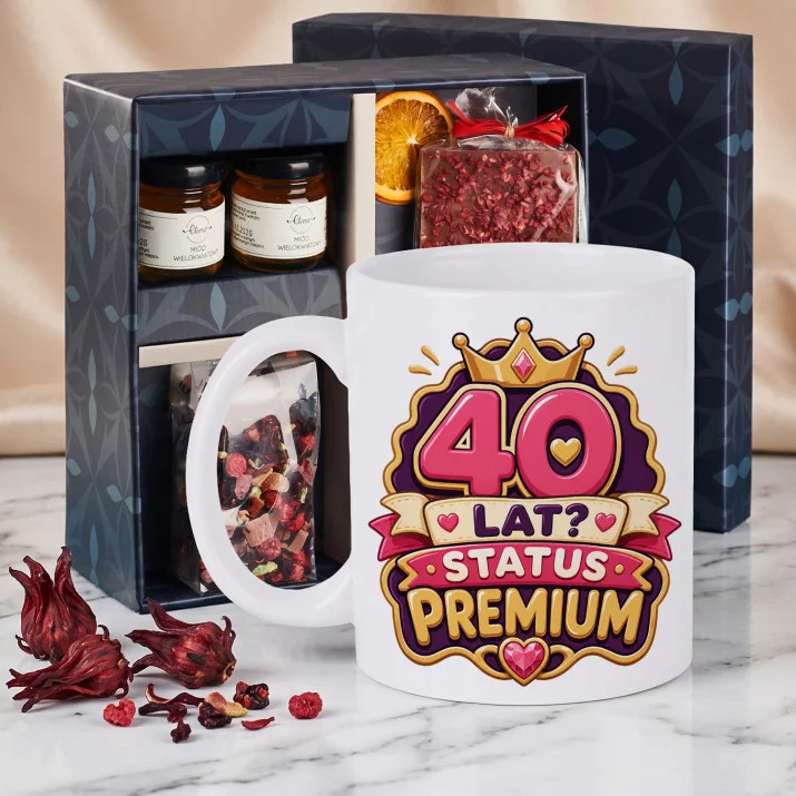 Zestaw Prezenowy Z Kubkiem Dla 40 Latki Na 40 Urodziny: Status Premium Zestaw Prezenowy Z Kubkiem Dla 40 Latki Na 40 Urodziny: Status Premium