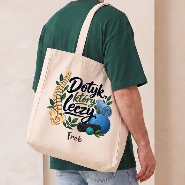 Torba Na Zakupy Dla Fizjoterapeuty Prezent Dla Mężczyzny: Dotyk, Który Leczy