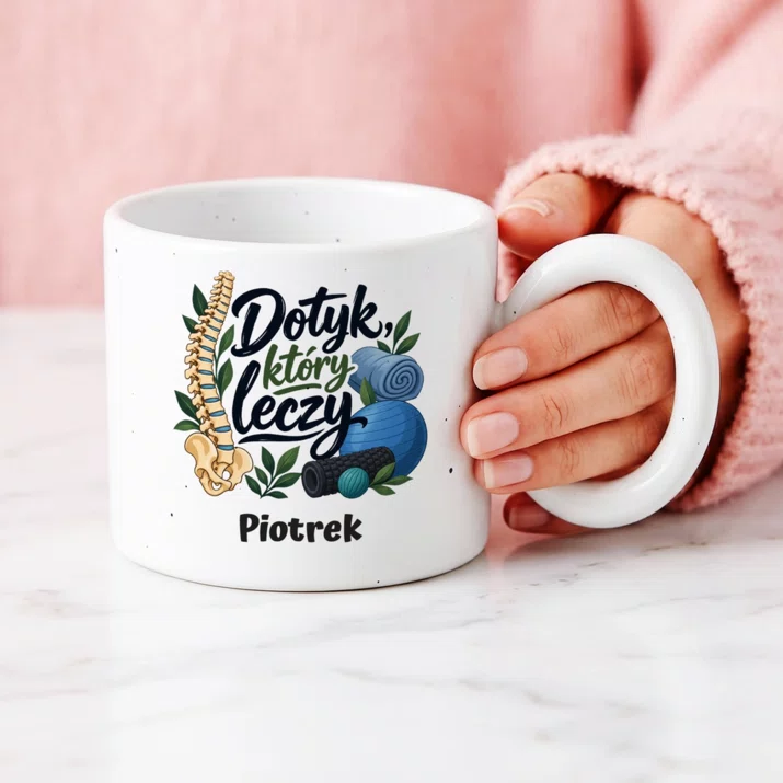 Kubek Premium Dla Fizjoterapeuty Prezent Dla Mężczyzny: Dotyk, Który Leczy