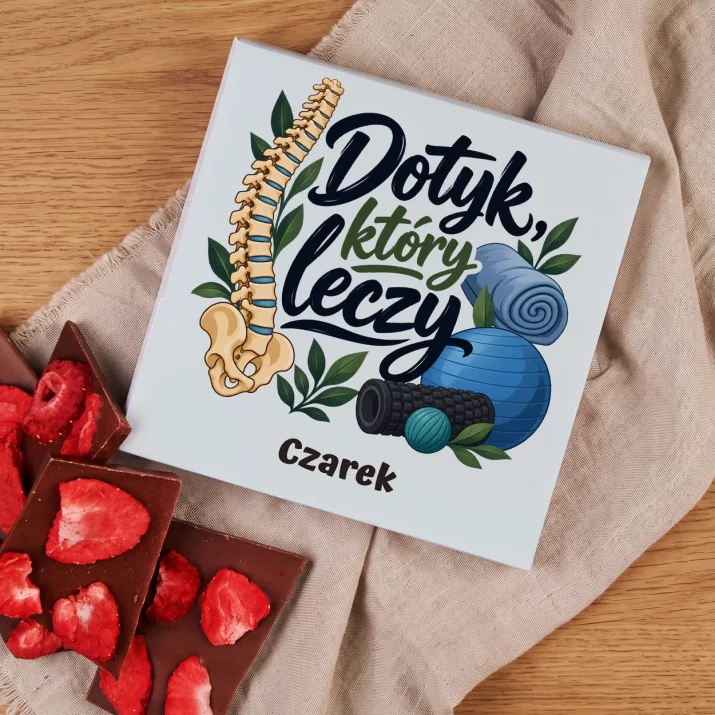 Czekolada z Truskawkami Dla Fizjoterapeuty Prezent Dla Mężczyzny: Dotyk, Który Leczy Czekolada z Truskawkami Dla Fizjoterapeuty Prezent Dla Mężczyzny: Dotyk, Który Leczy