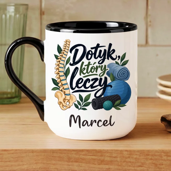 Kubek Personalizowany Dla Fizjoterapeuty Prezent Dla Mężczyzny: Dotyk, Który Leczy Kubek Personalizowany Dla Fizjoterapeuty Prezent Dla Mężczyzny: Dotyk, Który Leczy