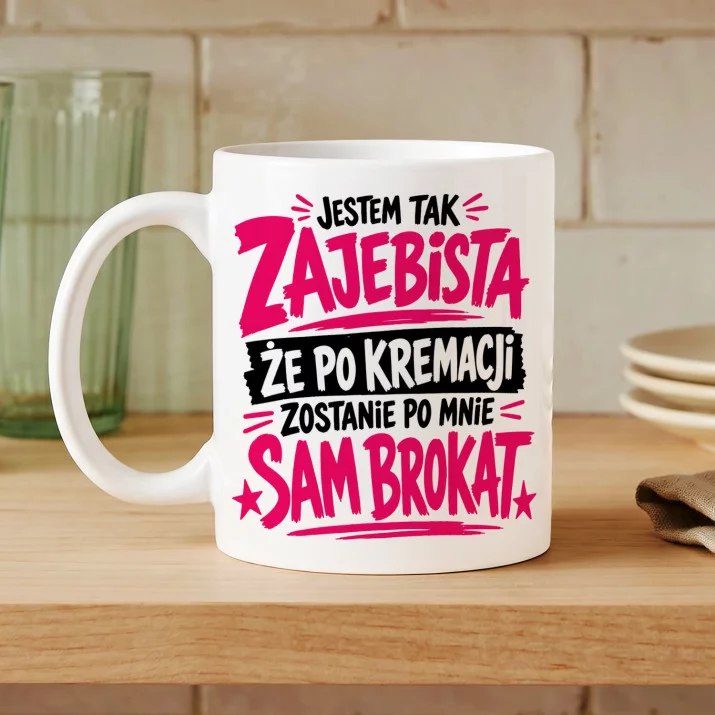 Kubek Z Nadrukiem Dla Dziewczyny Prezent Na Dzień Dziewczyny Dla Kobiety: Zostanie Po Mnie Brokat Kubek Z Nadrukiem Dla Dziewczyny Prezent Na Dzień Dziewczyny Dla Kobiety: Zostanie Po Mnie Brokat