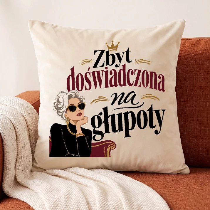 Poduszka Dekoracyjna Na 60 Urodziny Prezent Dla Kobiety: Sarkastyczna Dojrzałość Poduszka Dekoracyjna Na 60 Urodziny Prezent Dla Kobiety: Sarkastyczna Dojrzałość
