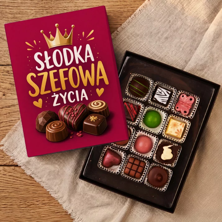 Czekoladki Na Urodziny Prezent Dla Kobiety: Słodka Szefowa Życia Czekoladki Na Urodziny Prezent Dla Kobiety: Słodka Szefowa Życia