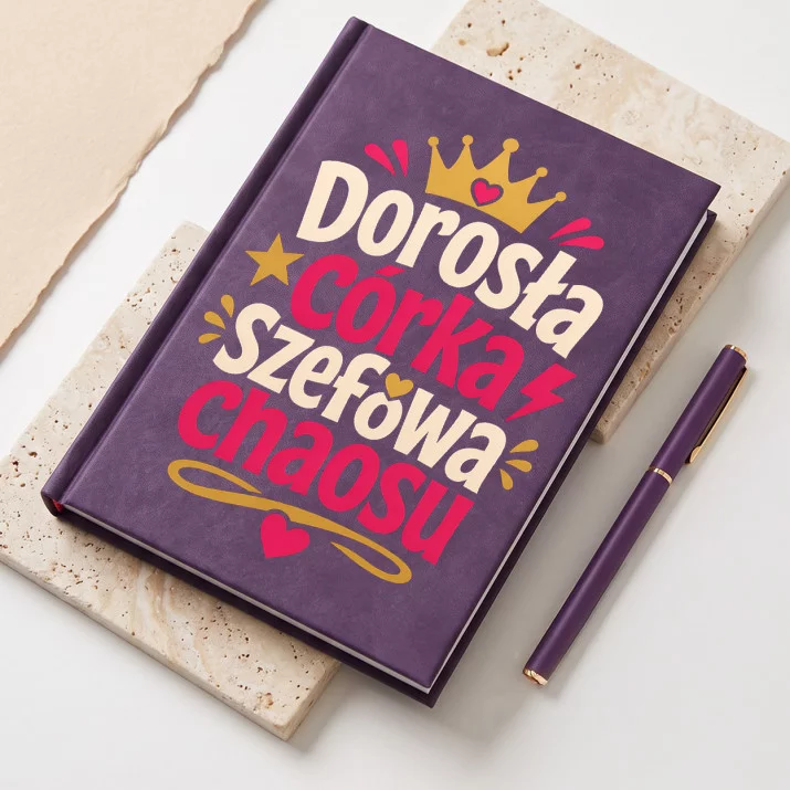 Notatnik A5 Dla Córki Dorosłej Prezent Dla Kobiety: Szefowa Chaosu Notatnik A5 Dla Córki Dorosłej Prezent Dla Kobiety: Szefowa Chaosu
