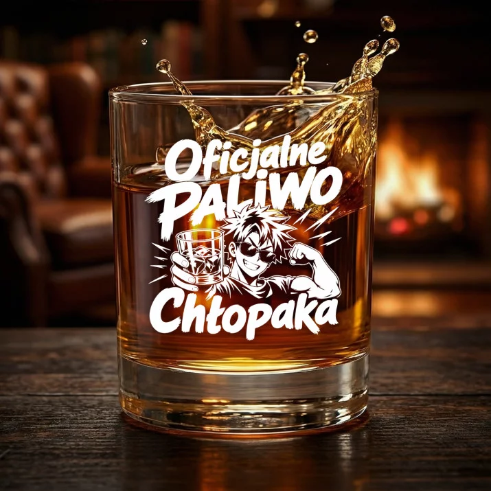 Szklanka Do Whisky Dla Chłopaka Prezent Na Dzień Chłopaka Dla Mężczyzny: Oficjalne Paliwo Chłopaka