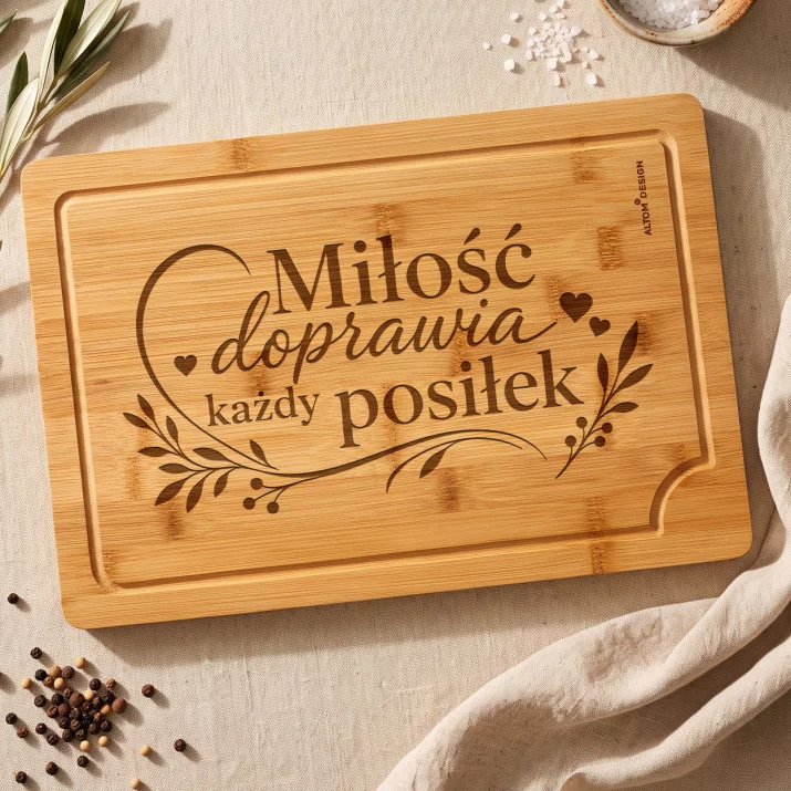 Deska Do Krojenia Na Święta Prezent Dla Pary: Smak Miłości Deska Do Krojenia Na Święta Prezent Dla Pary: Smak Miłości