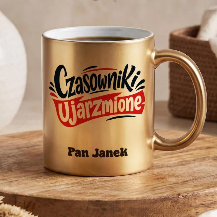 Złoty Kubek Dla Nauczyciela Angielskiego Prezent Dla Mężczyzny: Czasowniki Ujarzmione