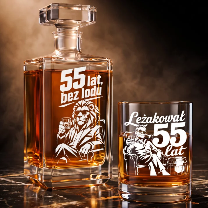 Zestaw Do Whisky Na 55 Urodziny Prezent Dla Mężczyzny: 55 Lat, Bez Lodu Zestaw Do Whisky Na 55 Urodziny Prezent Dla Mężczyzny: 55 Lat, Bez Lodu