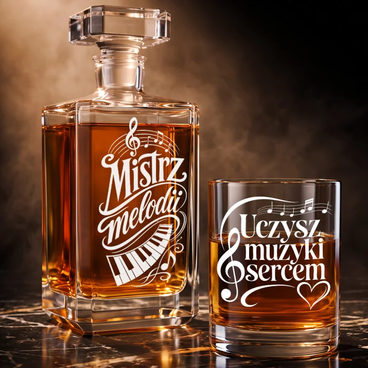 Zestaw Do Whisky Dla Nauczyciela Muzyki Prezent Na Dzień Nauczyciela Dla Mężczyzny: Elegancka Oda Muzyczna