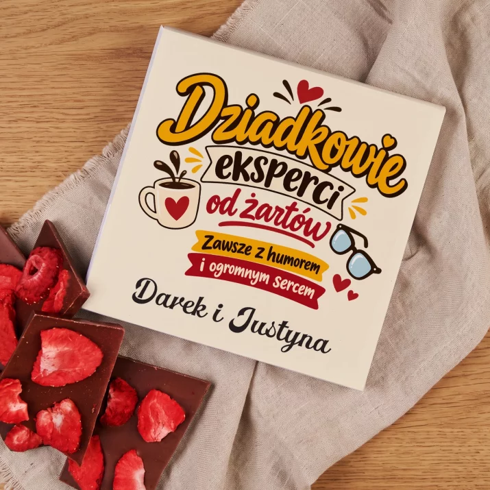 Czekolada z Truskawkami Dla Dziadków Prezent Na Dzień Babci i Dziadka Dla Pary: Dziadkowie Eksperci Od Czekolada z Truskawkami Dla Dziadków Prezent Na Dzień Babci i Dziadka Dla Pary: Dziadkowie Eksperci Od