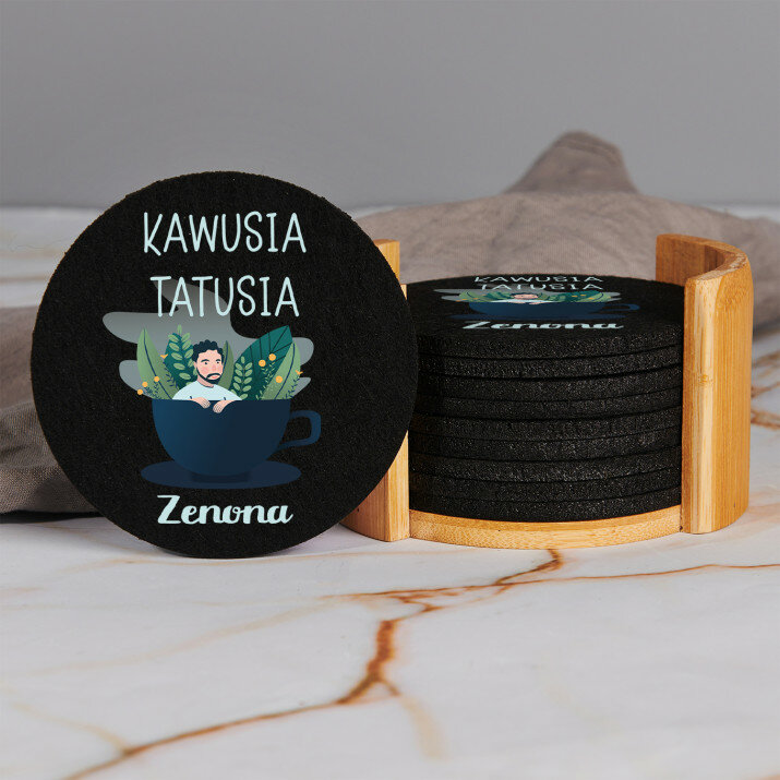 Kawusia tatusia - Zestaw podkładek filcowych