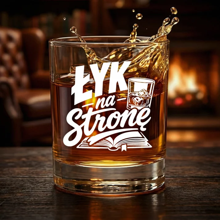 Szklanka Do Whisky Dla Czytelnika Prezent Dla Mężczyzny: Łyk Na Stronę Szklanka Do Whisky Dla Czytelnika Prezent Dla Mężczyzny: Łyk Na Stronę