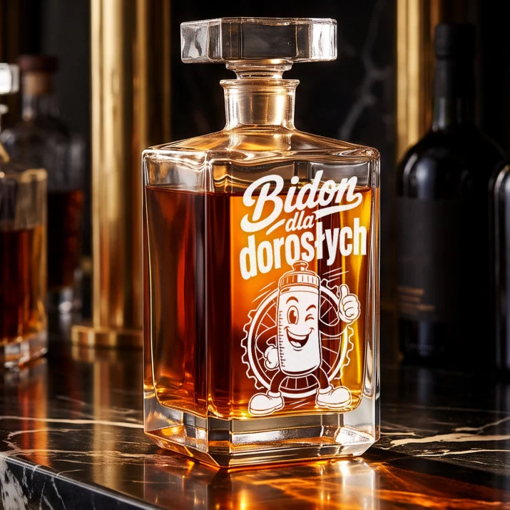 Karafka Do Whisky z Grawerem Dla Kolarza Prezent: Bidon Dla Dorosłych Karafka Do Whisky z Grawerem Dla Kolarza Prezent: Bidon Dla Dorosłych