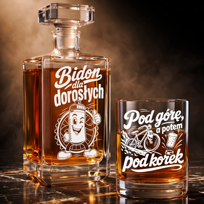 Zestaw Do Whisky Dla Kolarza Prezent Dla Mężczyzny: Bidon Dla Dorosłych