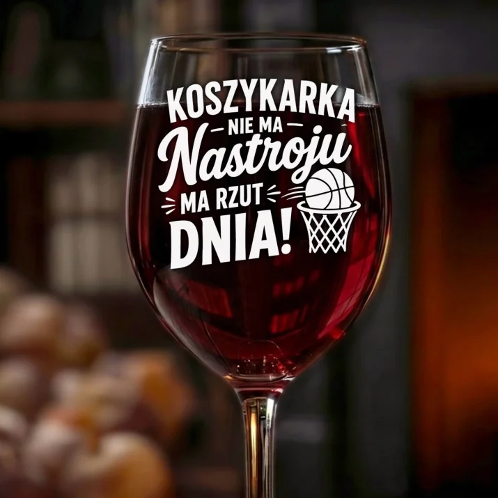 Kieliszek Do Wina Dla Koszykarki Prezent Dla Kobiety: Koszykarka Rzut Dnia Kieliszek Do Wina Dla Koszykarki Prezent Dla Kobiety: Koszykarka Rzut Dnia
