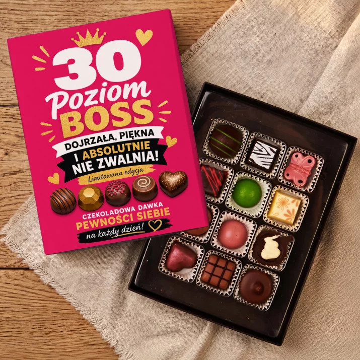 Czekoladki Na 30 Urodziny Prezent Dla Kobiety: 30 Poziom Boss Czekoladki Na 30 Urodziny Prezent Dla Kobiety: 30 Poziom Boss