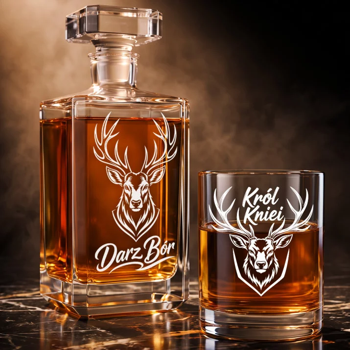 Zestaw Do Whisky Dla Myśliwego Prezent Dla Mężczyzny: Darz Bór Zestaw Do Whisky Dla Myśliwego Prezent Dla Mężczyzny: Darz Bór