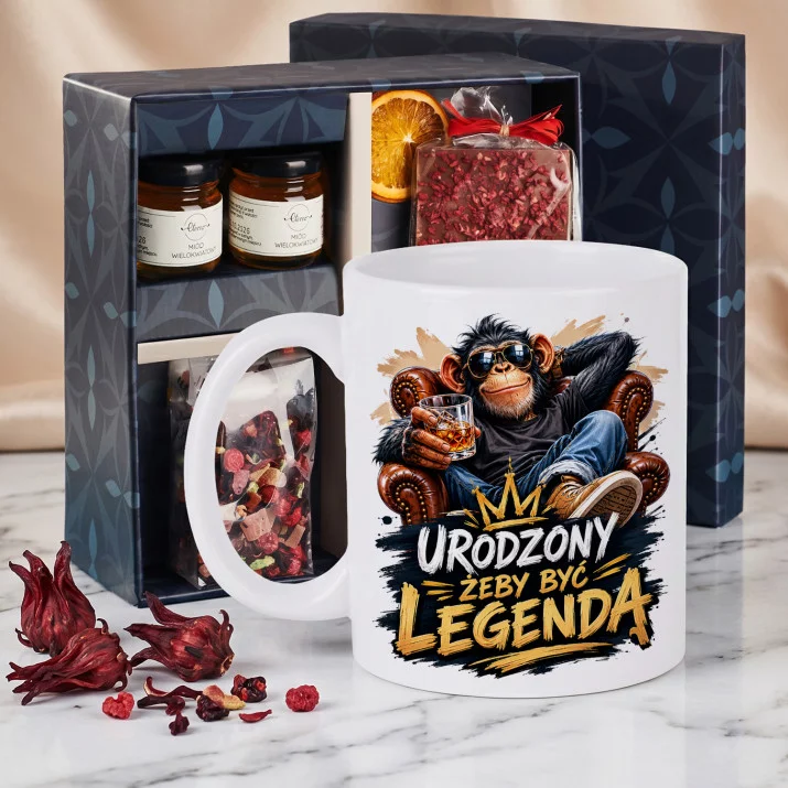 Zestaw Prezenowy Z Kubkiem Na Urodziny: Urodzony Do Bycia Legendą Zestaw Prezenowy Z Kubkiem Na Urodziny: Urodzony Do Bycia Legendą