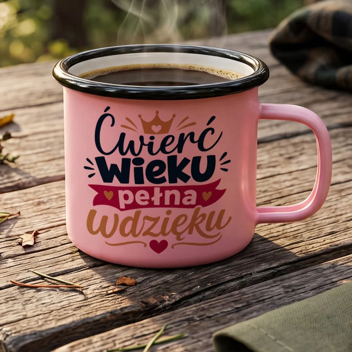 Kubek Emaliowany Na 25 Urodziny Prezent Dla 25 Latki Kobiety: Ćwierćwieczna Elegancja Kubek Emaliowany Na 25 Urodziny Prezent Dla 25 Latki Kobiety: Ćwierćwieczna Elegancja