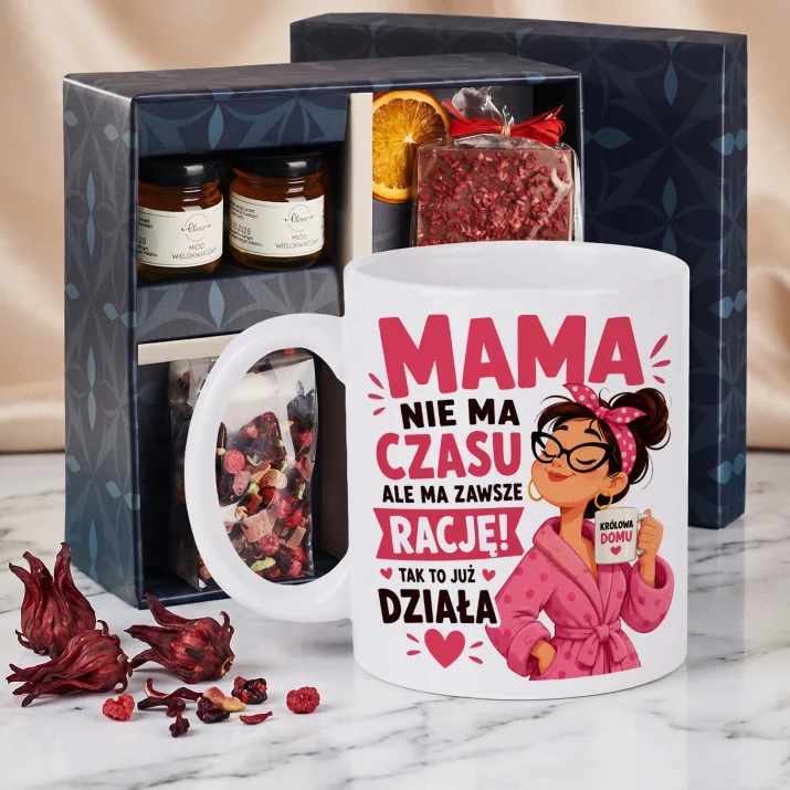 Zestaw Prezenowy Z Kubkiem Na Dzień Mamy Dla Mamy: Mama Ma Zawsze Rację Zestaw Prezenowy Z Kubkiem Na Dzień Mamy Dla Mamy: Mama Ma Zawsze Rację