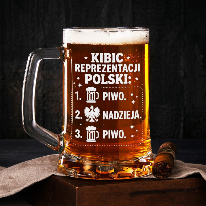 Kufel Dla Kibica Prezent Dla Mężczyzny: Kibic Piwo Nadzieja