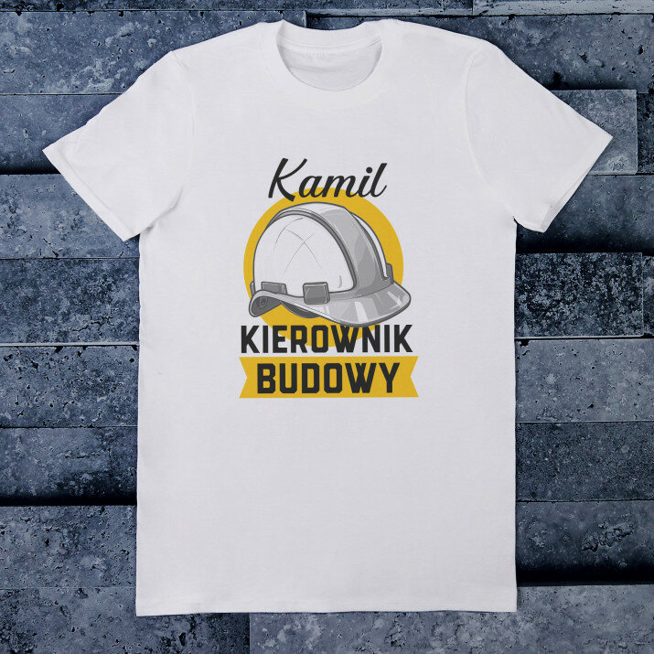 Kierownik budowy - Koszulka męska z nadrukiem