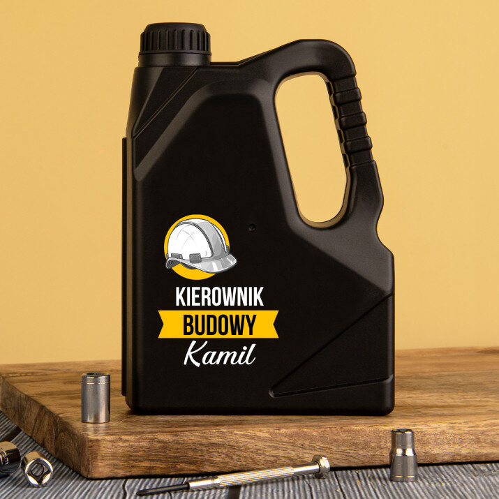 Kierownik budowy - Narzędzia w kanistrze