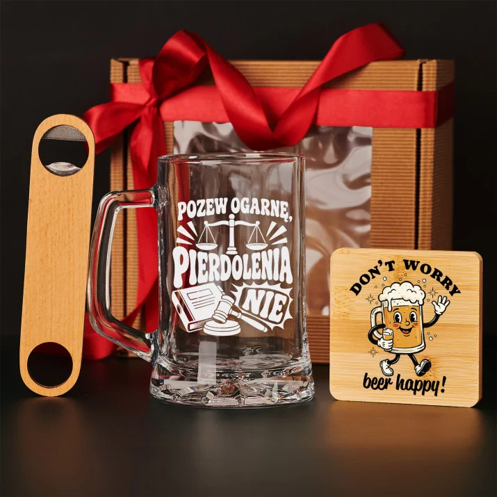 Zestaw Prezentowy Kufel Dla Prawnika Prezent Dla Mężczyzny: Pozew Ogarnę Zestaw Prezentowy Kufel Dla Prawnika Prezent Dla Mężczyzny: Pozew Ogarnę