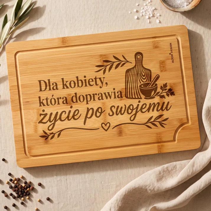 Deska Do Krojenia Dla Kobiety Prezent Dla Kobiety: Mistrzyni Smaku Deska Do Krojenia Dla Kobiety Prezent Dla Kobiety: Mistrzyni Smaku