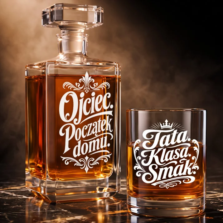 Zestaw Do Whisky Na Dzień Taty Prezent Dla Taty Mężczyzny: Manifest - Ojciec. Zestaw Do Whisky Na Dzień Taty Prezent Dla Taty Mężczyzny: Manifest - Ojciec.