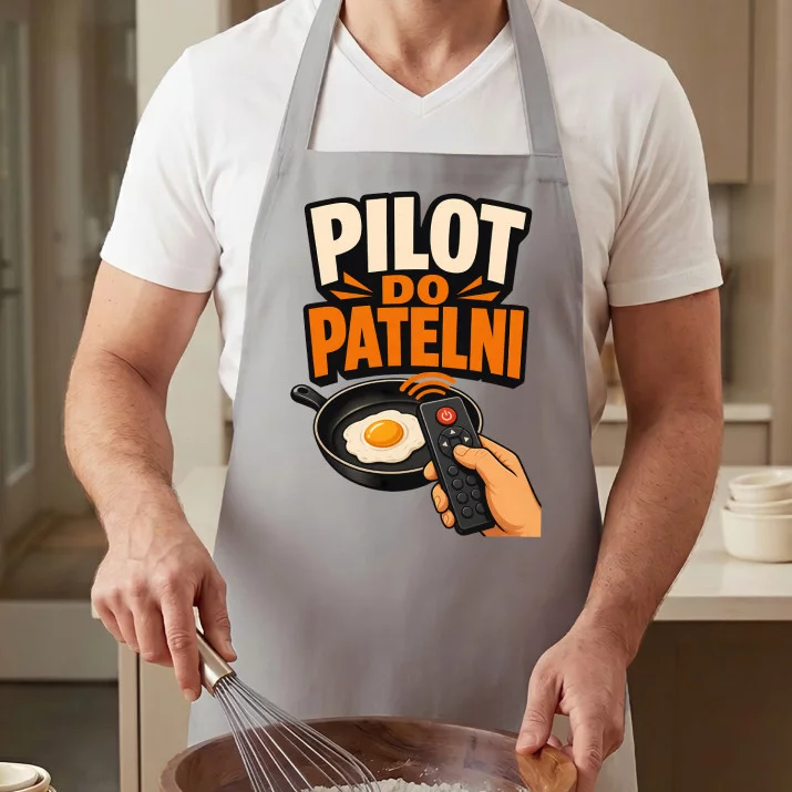 Fartuch Dla Gadżeciarza Prezent Dla Mężczyzny: Pilot Do Patelni