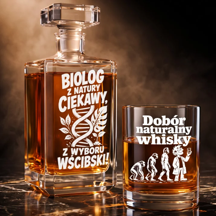 Zestaw Do Whisky Dla Biologa Prezent Dla Mężczyzny: Humor Molekularny