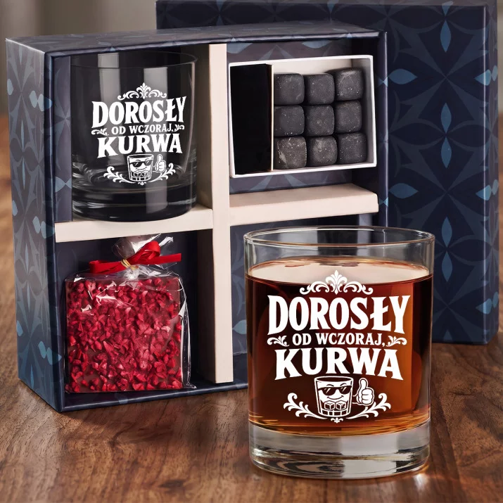 Zestaw Prezentowy Whisky Na 18 Dla Mężczyzny: Dorosły Od Wczoraj Zestaw Prezentowy Whisky Na 18 Dla Mężczyzny: Dorosły Od Wczoraj