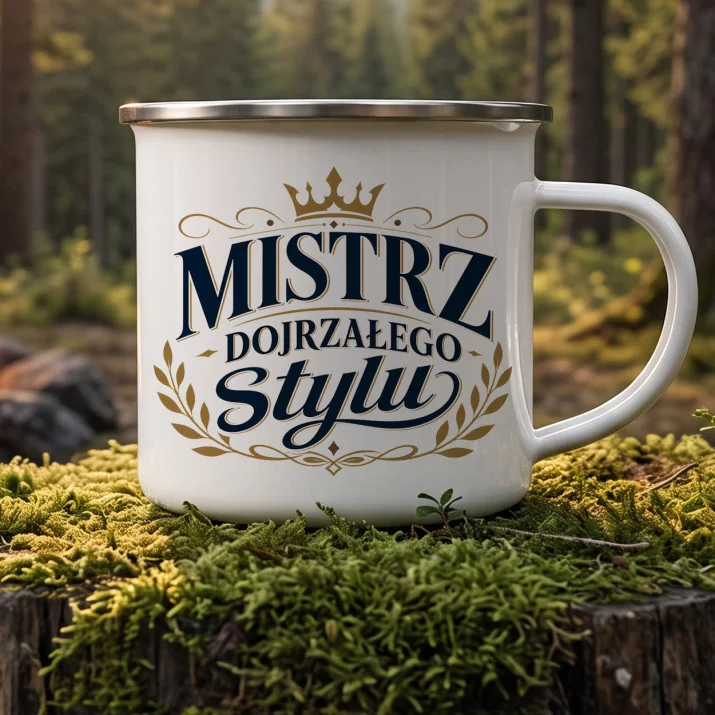 Kubek Emaliowany Na 60 Urodziny Prezent Dla 60 Latka Mężczyzny: Dojrzała Elegancja Kubek Emaliowany Na 60 Urodziny Prezent Dla 60 Latka Mężczyzny: Dojrzała Elegancja