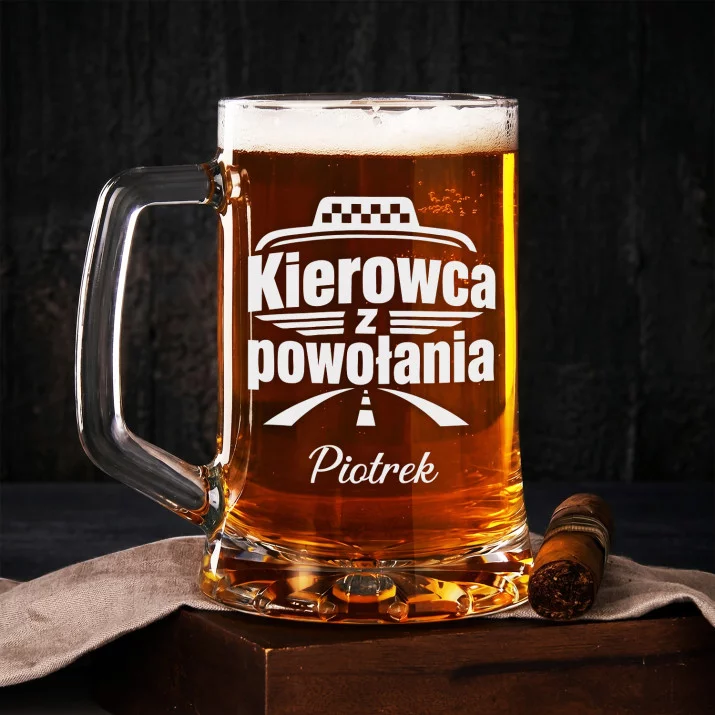 Kufel Personalizowany z Grawerem Dla Taksówkarza Prezent Dla Mężczyzny: Pasja Za Kierownicą Kufel Personalizowany z Grawerem Dla Taksówkarza Prezent Dla Mężczyzny: Pasja Za Kierownicą