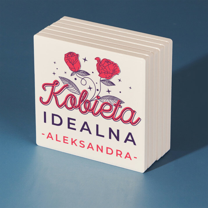 Kobieta idealna - Podkładki ceramiczne pod kubek
