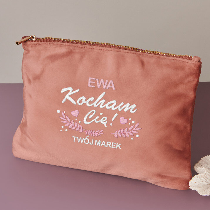 Kocham cię 2 - Kosmetyczka welurowa
